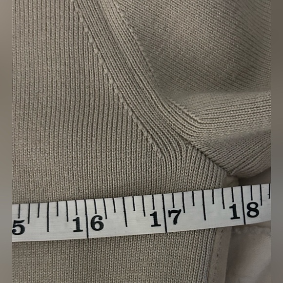 Kaufmanfranco Lambskin Open Front Tan Cardigan Designer - Picture 7 of 9